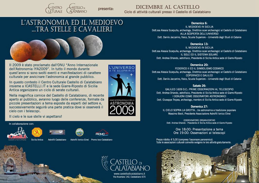 L'Astronomia ed il Medioevo...tra Stelle e Cavalieri, edizione 2009